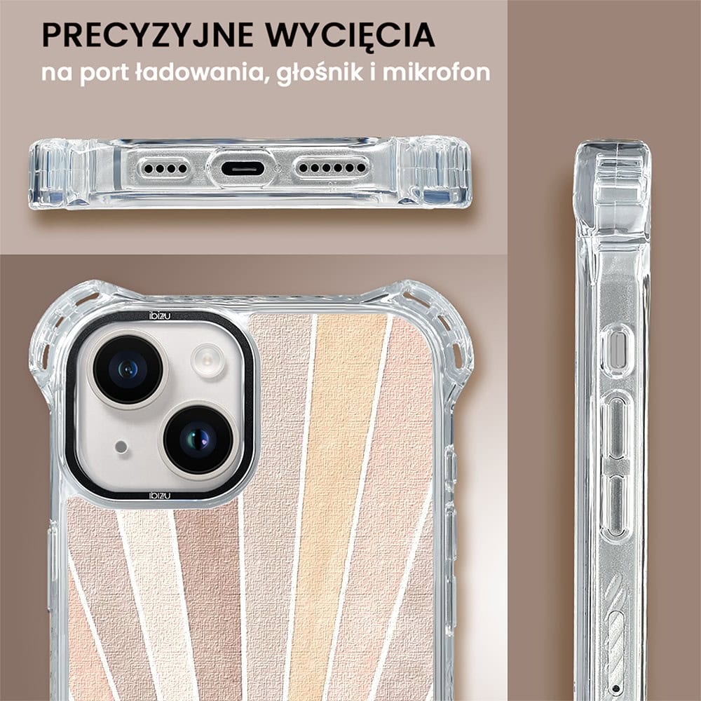 Etui do iPhone 14 Plus, Ibizu DropGuard Ultra z MagSafe, Boho, Wschód słońca