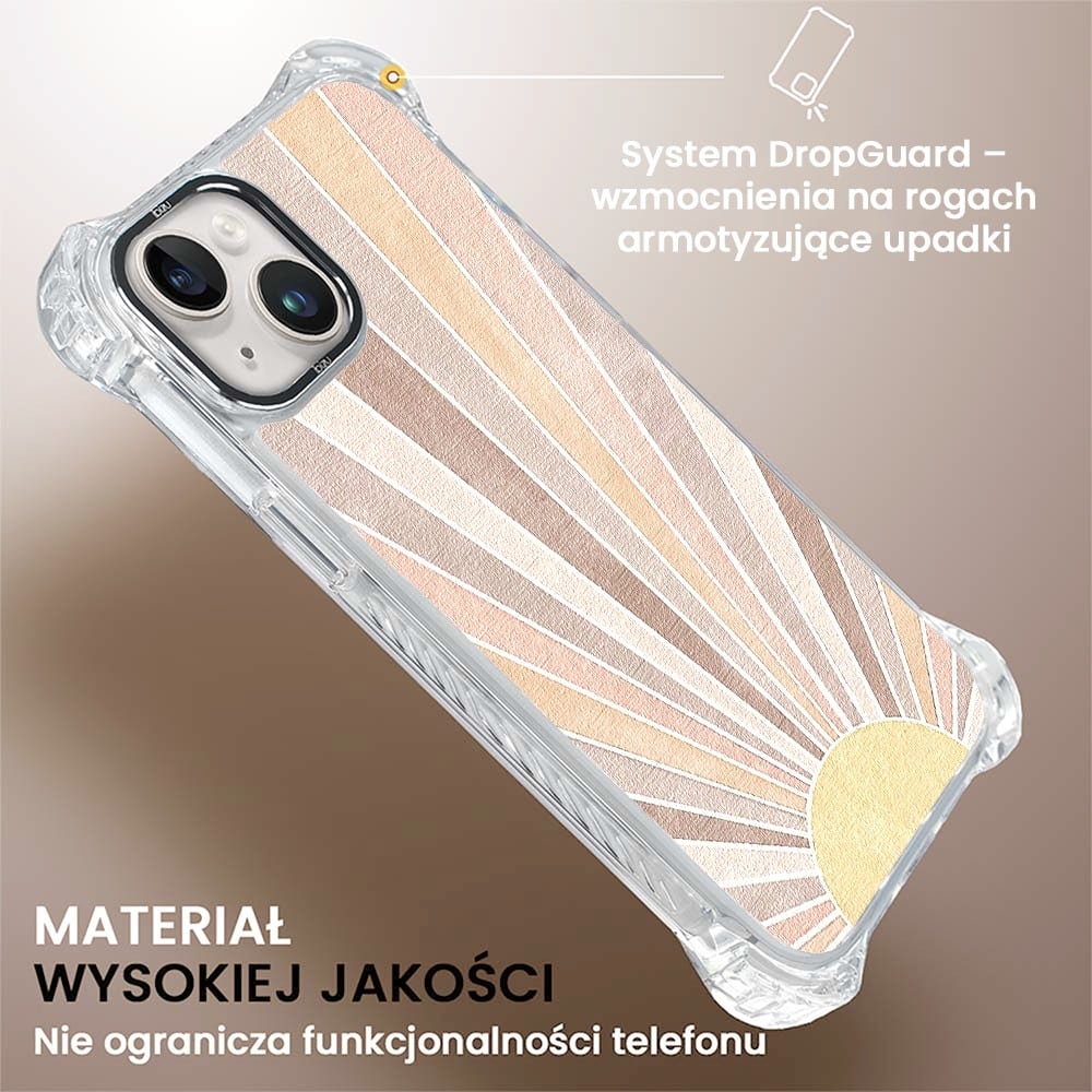 Etui do iPhone 14 Plus, Ibizu DropGuard Ultra z MagSafe, Boho, Wschód słońca