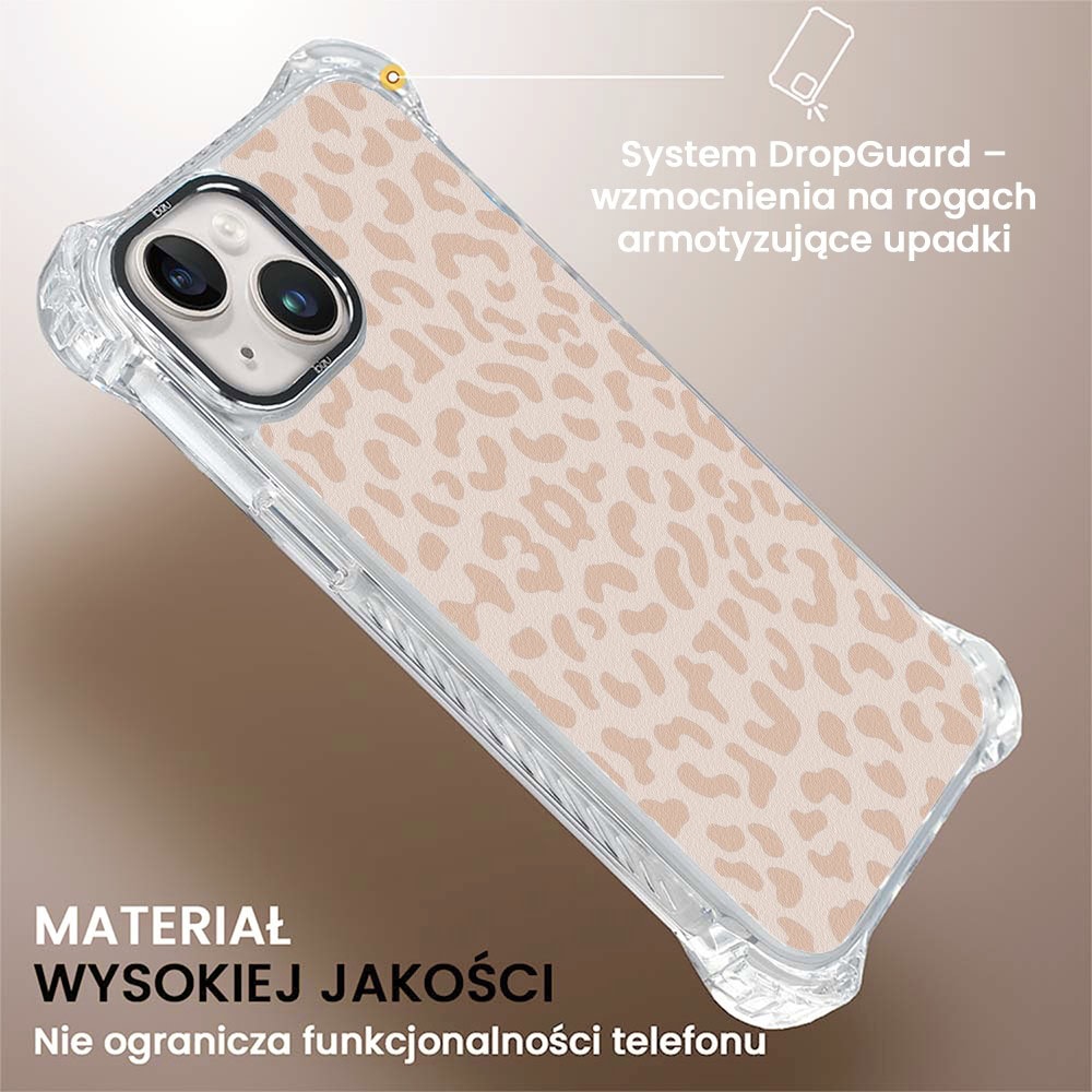Etui do iPhone 14 Plus, Ibizu DropGuard Ultra z MagSafe, Boho, Delikatna panterka