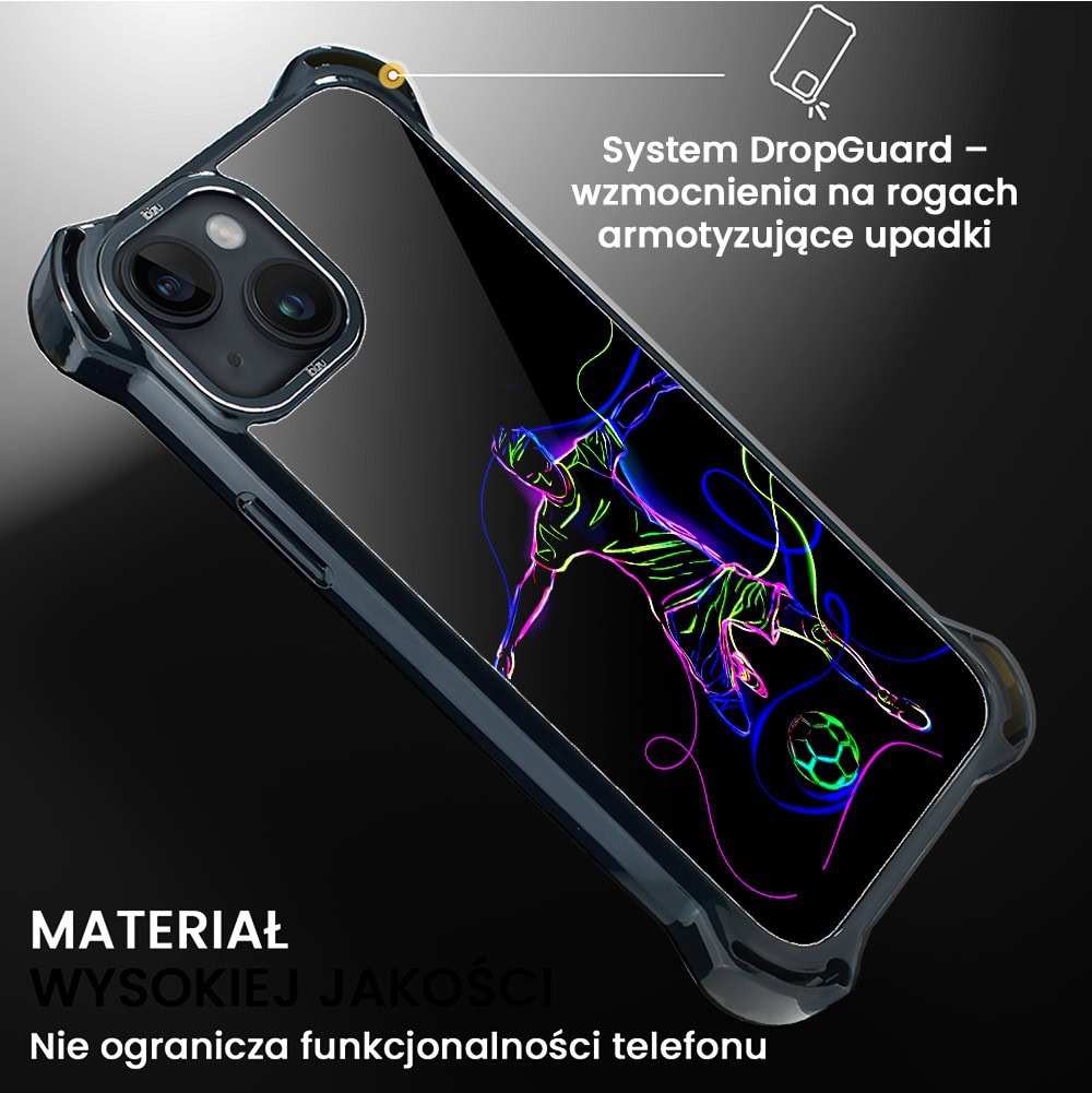 Etui do iPhone 14 Plus, Ibizu DropGuard Ultra z MagSafe, #ElectroMove, Moc football’u