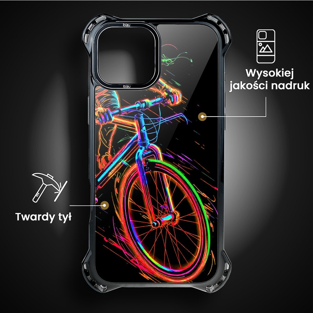Etui do iPhone 14 Plus, Ibizu DropGuard Ultra z MagSafe, #ElectroMove, Rowerowa wibracja