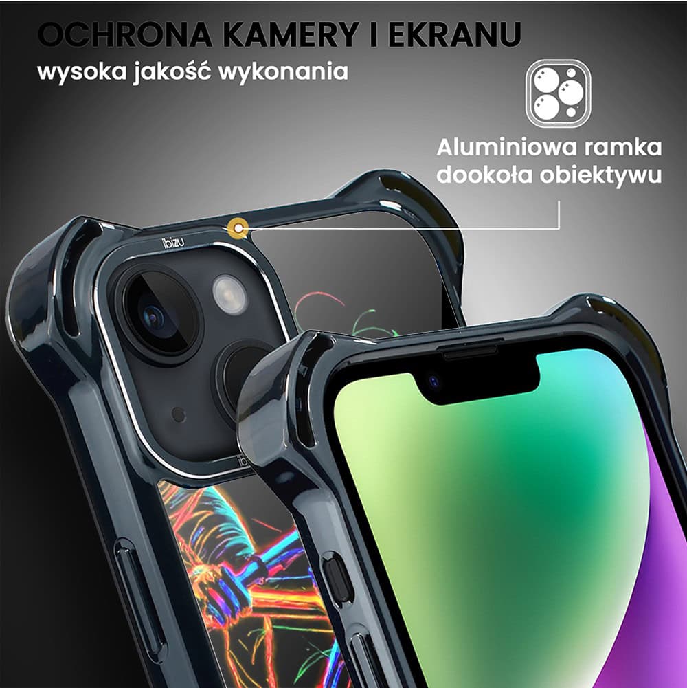 Etui do iPhone 14 Plus, Ibizu DropGuard Ultra z MagSafe, #ElectroMove, Rowerowa wibracja