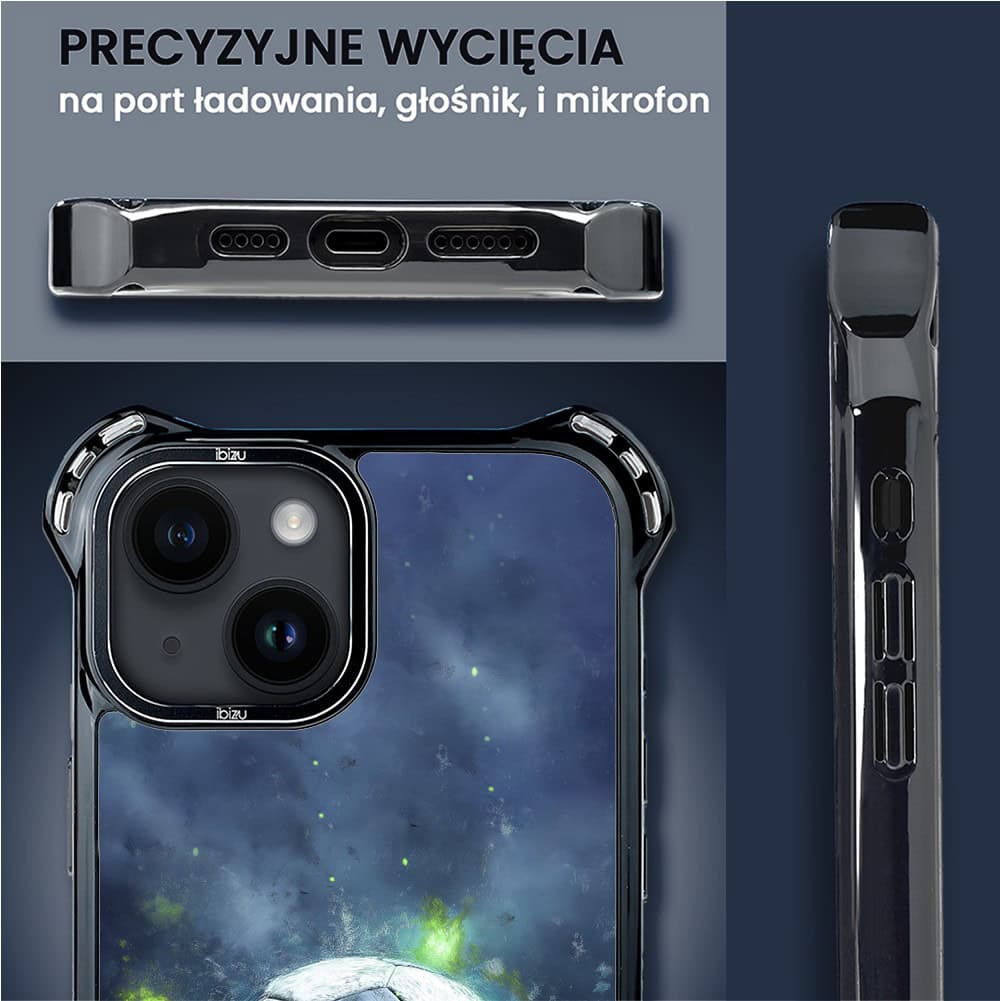 Etui do iPhone 14, Ibizu DropGuard Ultra z MagSafe, #Move, Piłka nożna