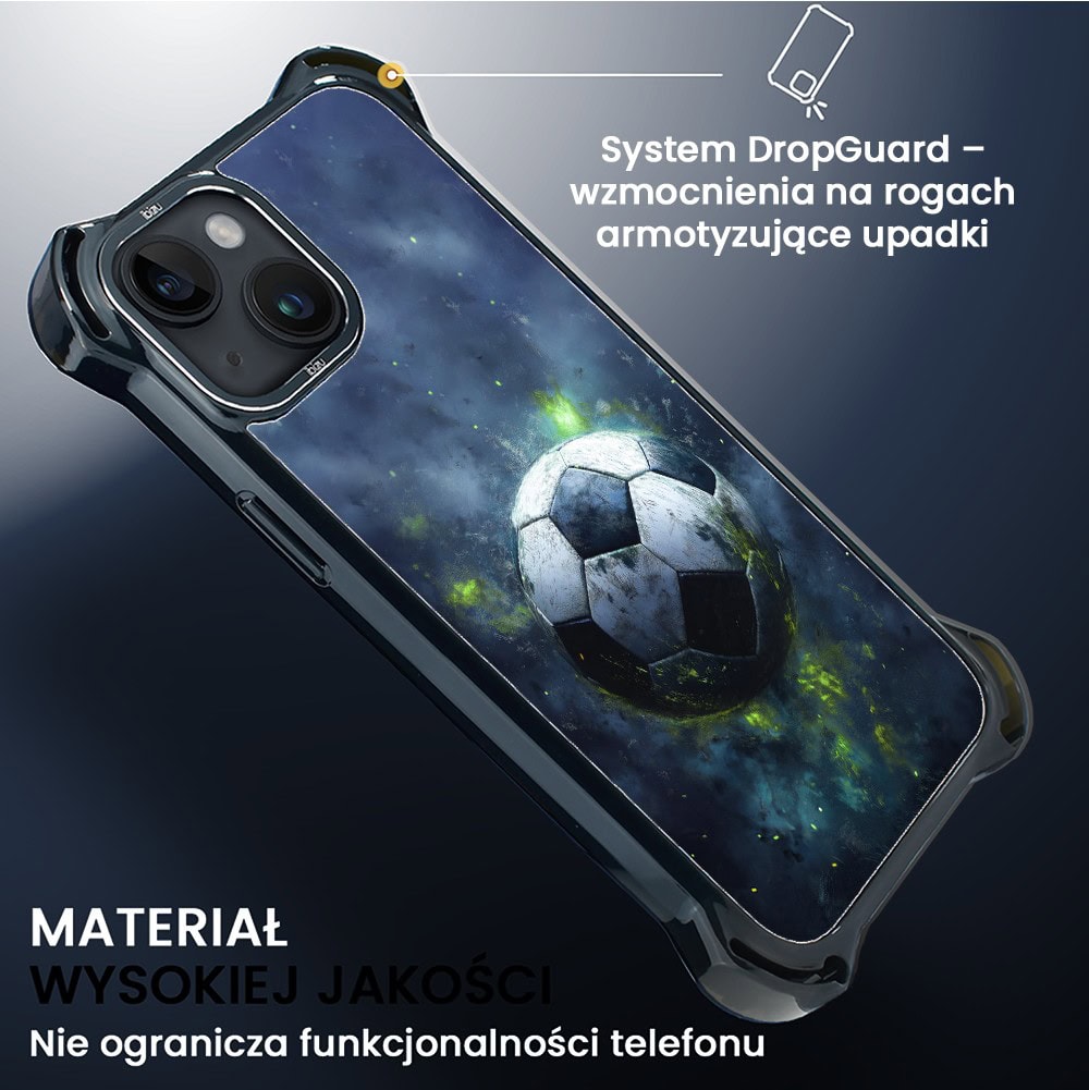 Etui do iPhone 14, Ibizu DropGuard Ultra z MagSafe, #Move, Piłka nożna
