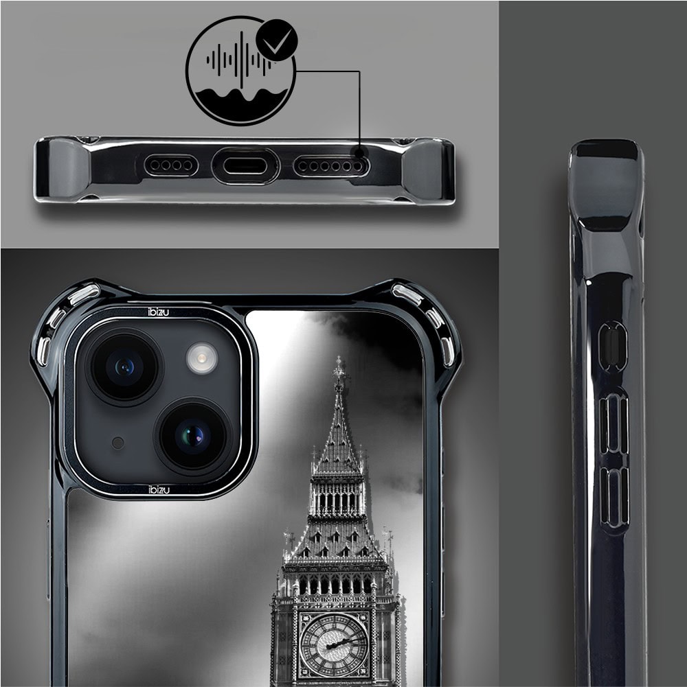 Etui do iPhone 14, Ibizu DropGuard Ultra z MagSafe, Noir City, Big Ben