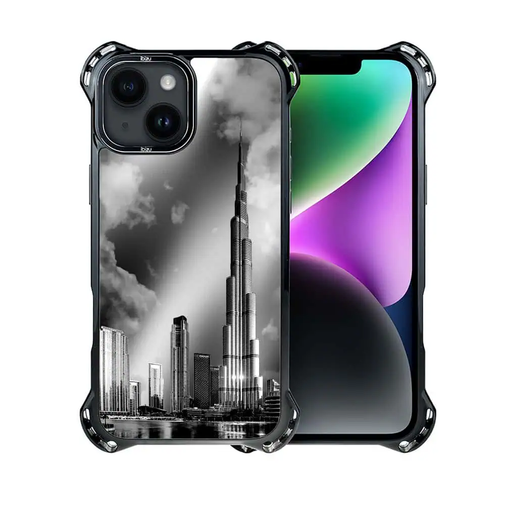 Etui do iPhone 14 Plus, Ibizu DropGuard Ultra z MagSafe, Noir City, Burj Khalifa