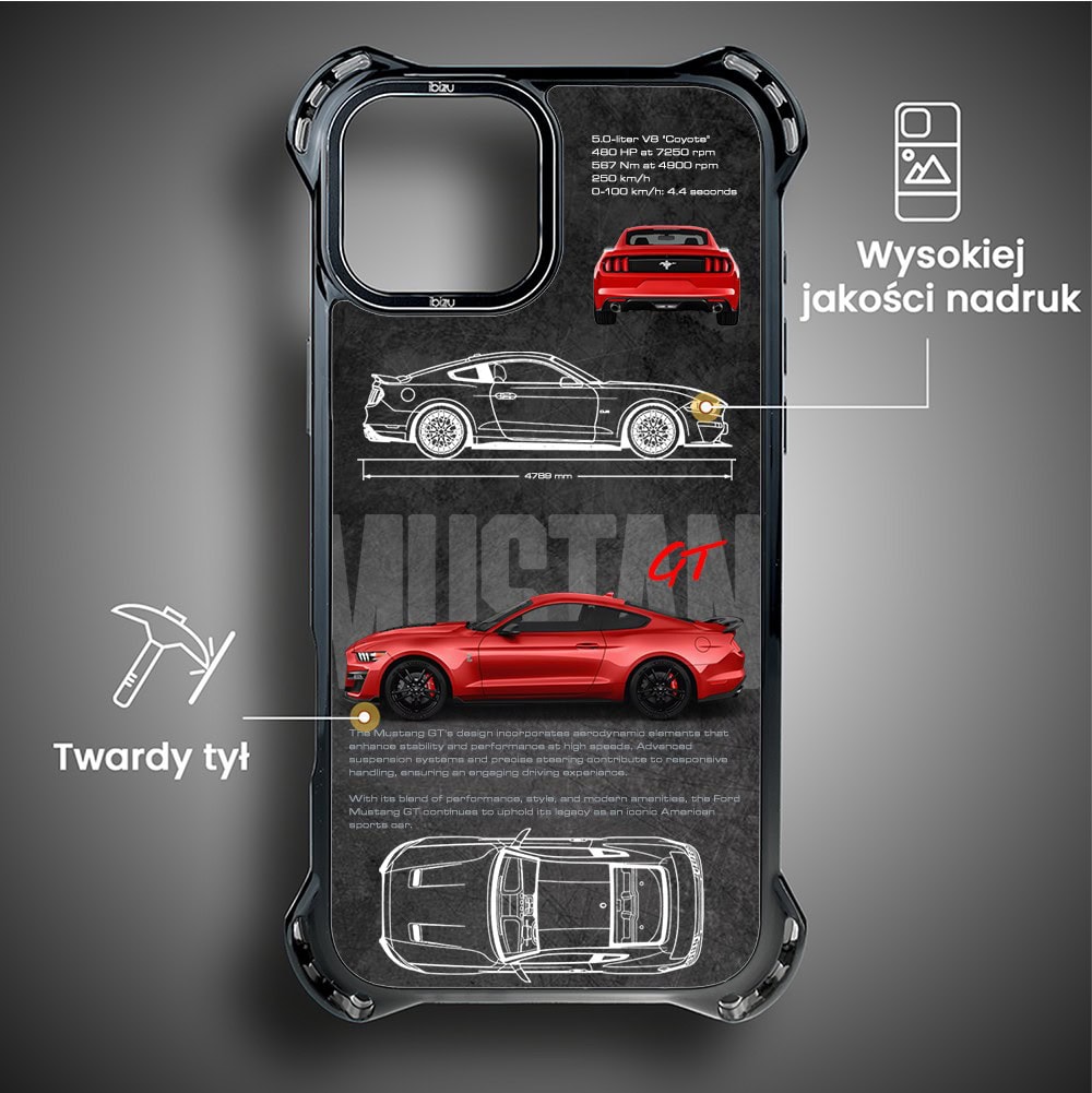 Etui do iPhone 14 Plus, Ibizu DropGuard Ultra z MagSafe, TechDrive, GT V8 “Coyote”