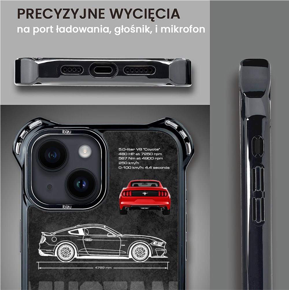 Etui do iPhone 14 Plus, Ibizu DropGuard Ultra z MagSafe, TechDrive, GT V8 “Coyote”