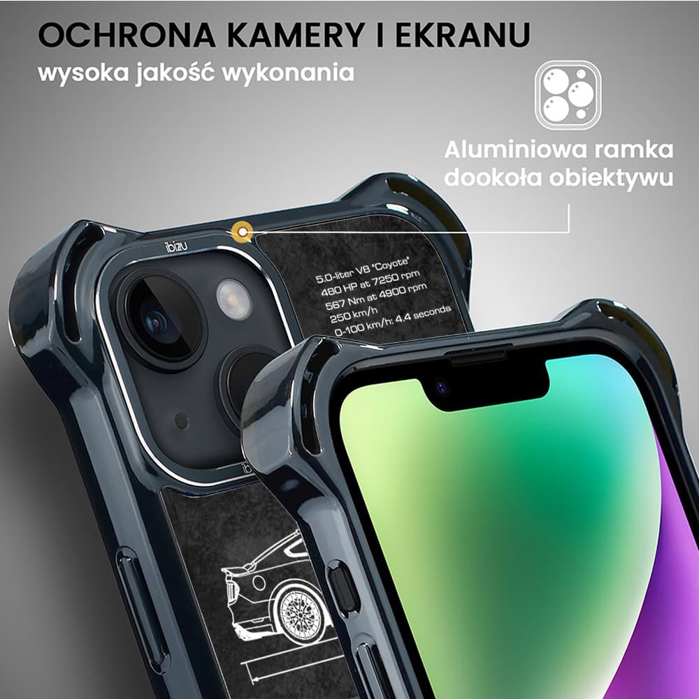 Etui do iPhone 14 Plus, Ibizu DropGuard Ultra z MagSafe, TechDrive, GT V8 “Coyote”