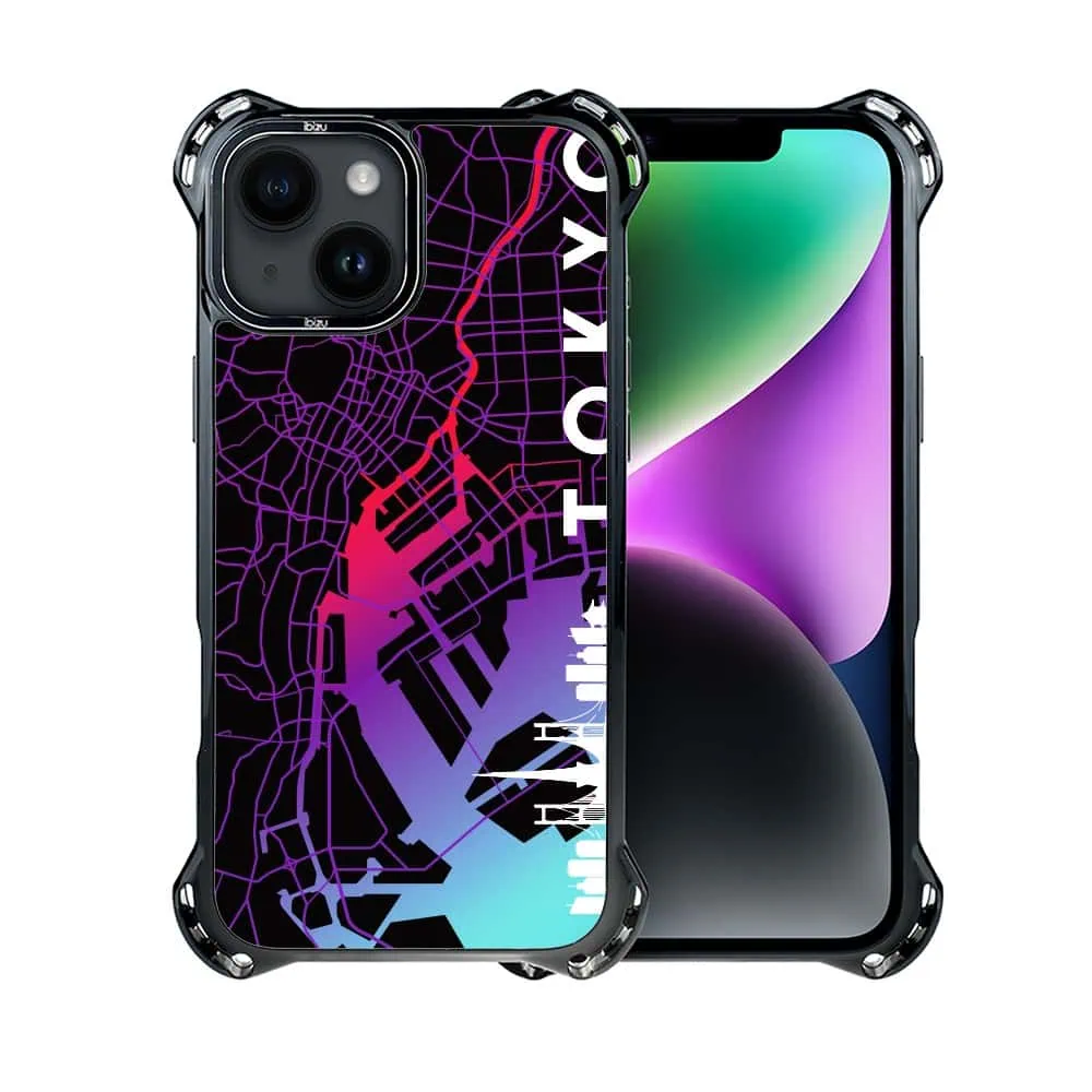 Etui do iPhone 14 Plus, Ibizu DropGuard Ultra z MagSafe, Mapy Świata, Tokyo