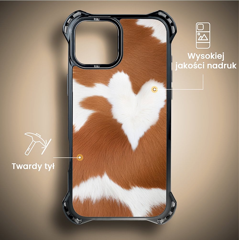 Etui do iPhone 14 Plus, Ibizu DropGuard Ultra z MagSafe, Zew Natury, Alpejska krowa