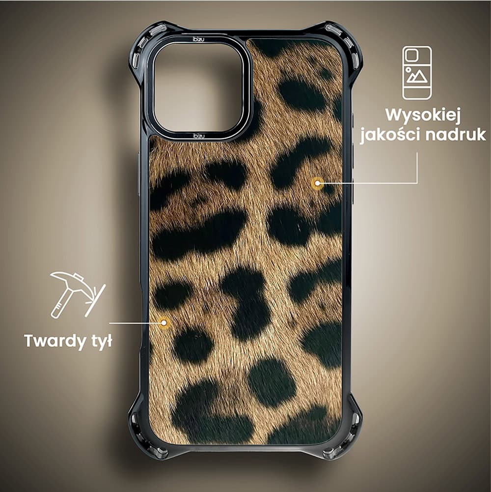 Etui do iPhone 14 Plus, Ibizu DropGuard Ultra z MagSafe, Zew Natury, Lampart