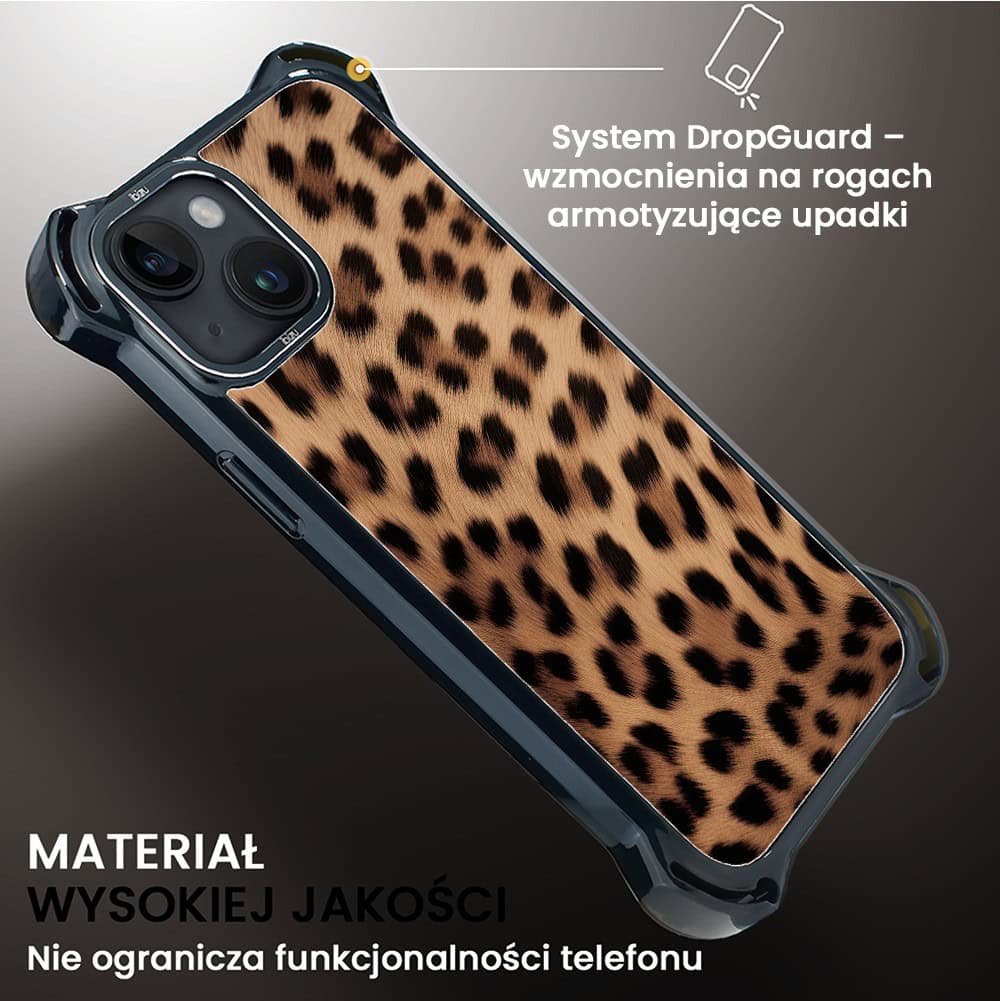 Etui do iPhone 14 Plus, Ibizu DropGuard Ultra z MagSafe, Zew Natury, Pantera