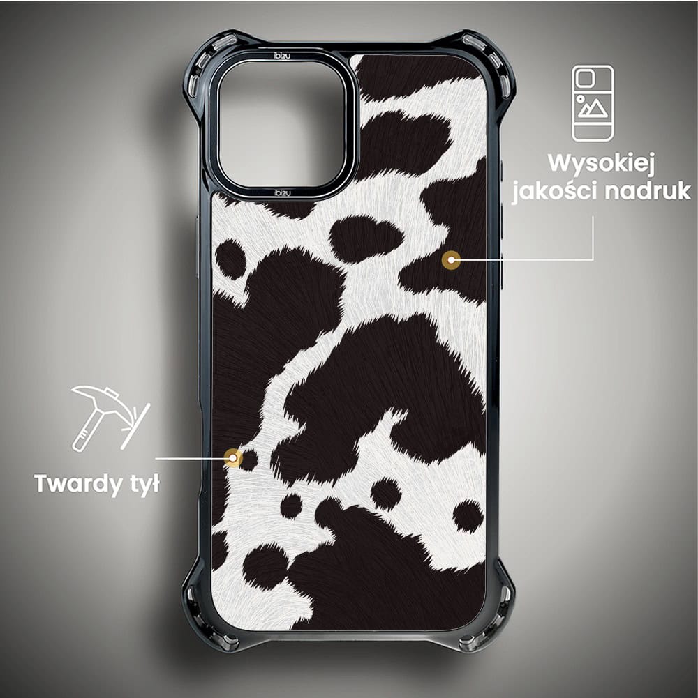 Etui do iPhone 14 Plus, Ibizu DropGuard Ultra z MagSafe, Zew Natury, Polska krowa