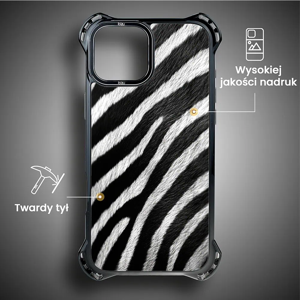 Etui do iPhone 14 Plus, Ibizu DropGuard Ultra z MagSafe, Zew Natury, Zebra