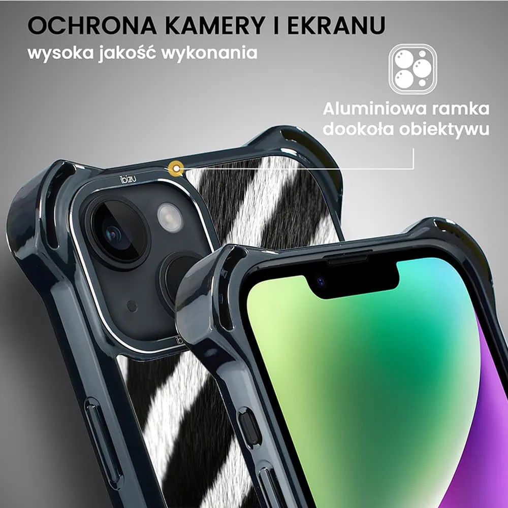 Etui do iPhone 14 Plus, Ibizu DropGuard Ultra z MagSafe, Zew Natury, Zebra