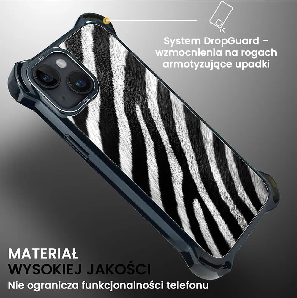 Etui do iPhone 14 Plus, Ibizu DropGuard Ultra z MagSafe, Zew Natury, Zebra