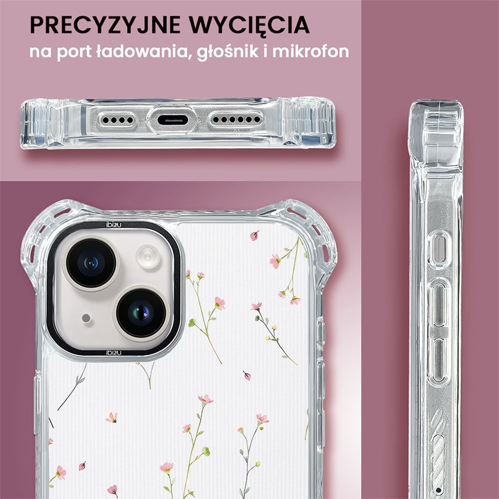Etui do iPhone 14 Plus, Ibizu DropGuard Ultra z MagSafe, Pastel Bloom, Polna fantazja