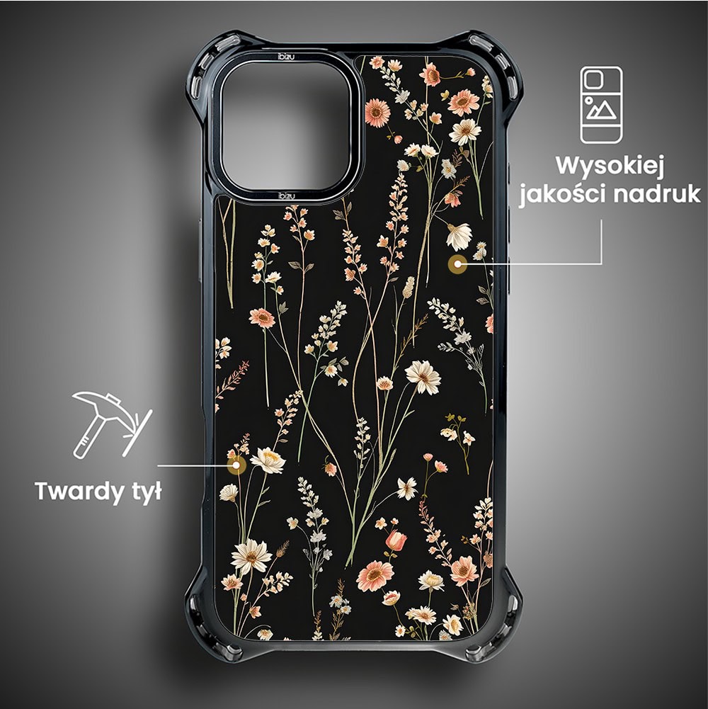 Etui do iPhone 14 Plus, Ibizu DropGuard Ultra z MagSafe, Pastel Bloom, Północny ogród