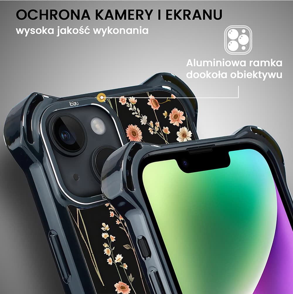 Etui do iPhone 14 Plus, Ibizu DropGuard Ultra z MagSafe, Pastel Bloom, Północny ogród