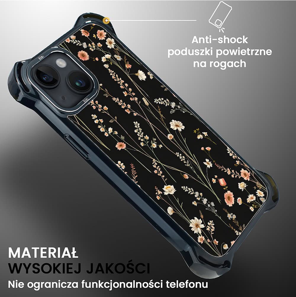 Etui do iPhone 14 Plus, Ibizu DropGuard Ultra z MagSafe, Pastel Bloom, Północny ogród