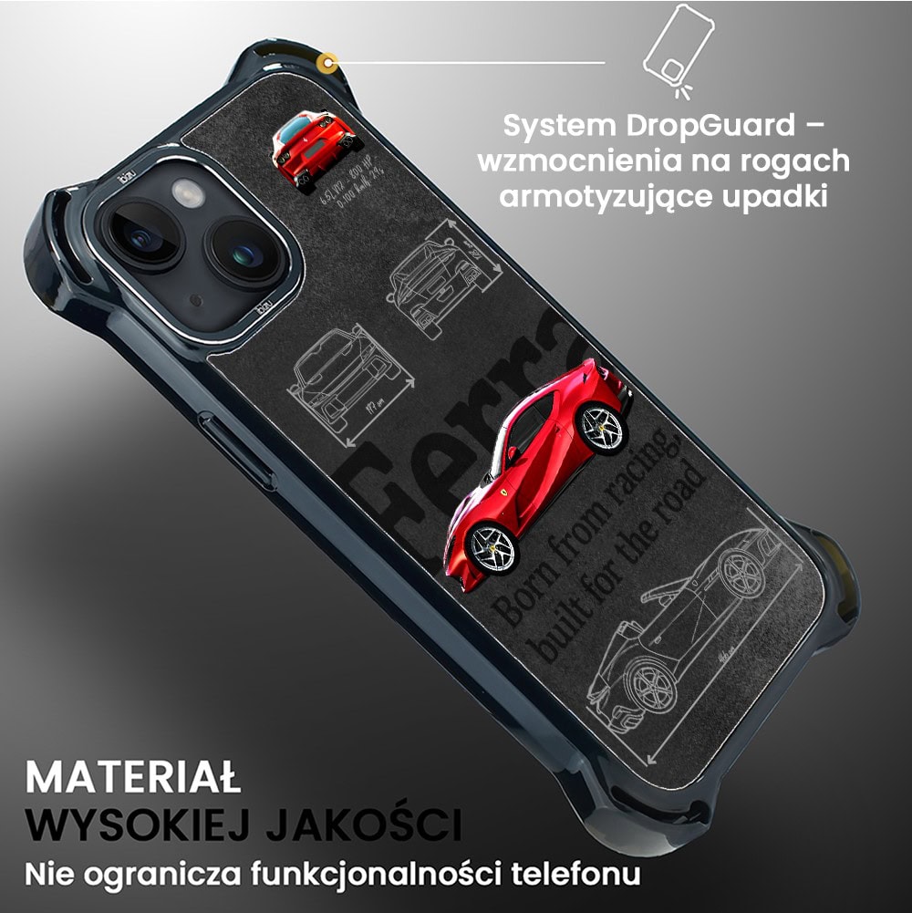 Etui do iPhone 14 Plus, Ibizu DropGuard Ultra z MagSafe, TechDrive, 812 Superfast