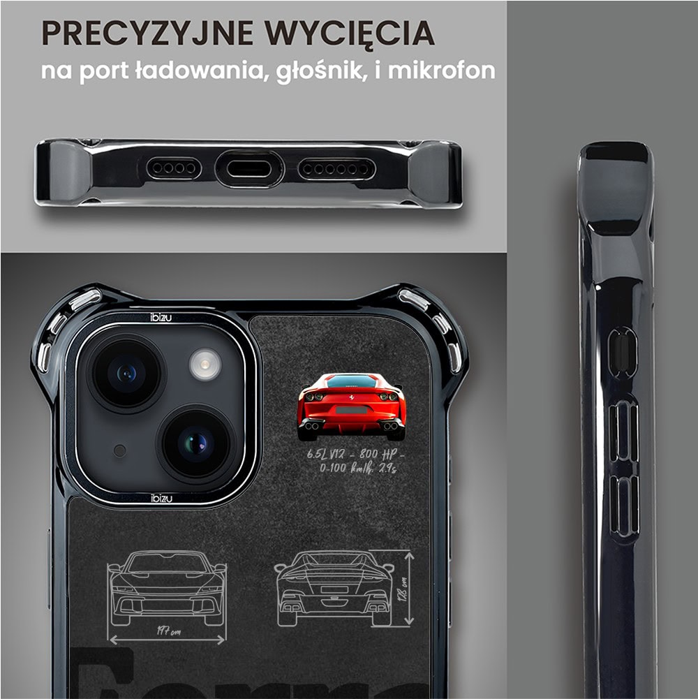 Etui do iPhone 14 Plus, Ibizu DropGuard Ultra z MagSafe, TechDrive, 812 Superfast