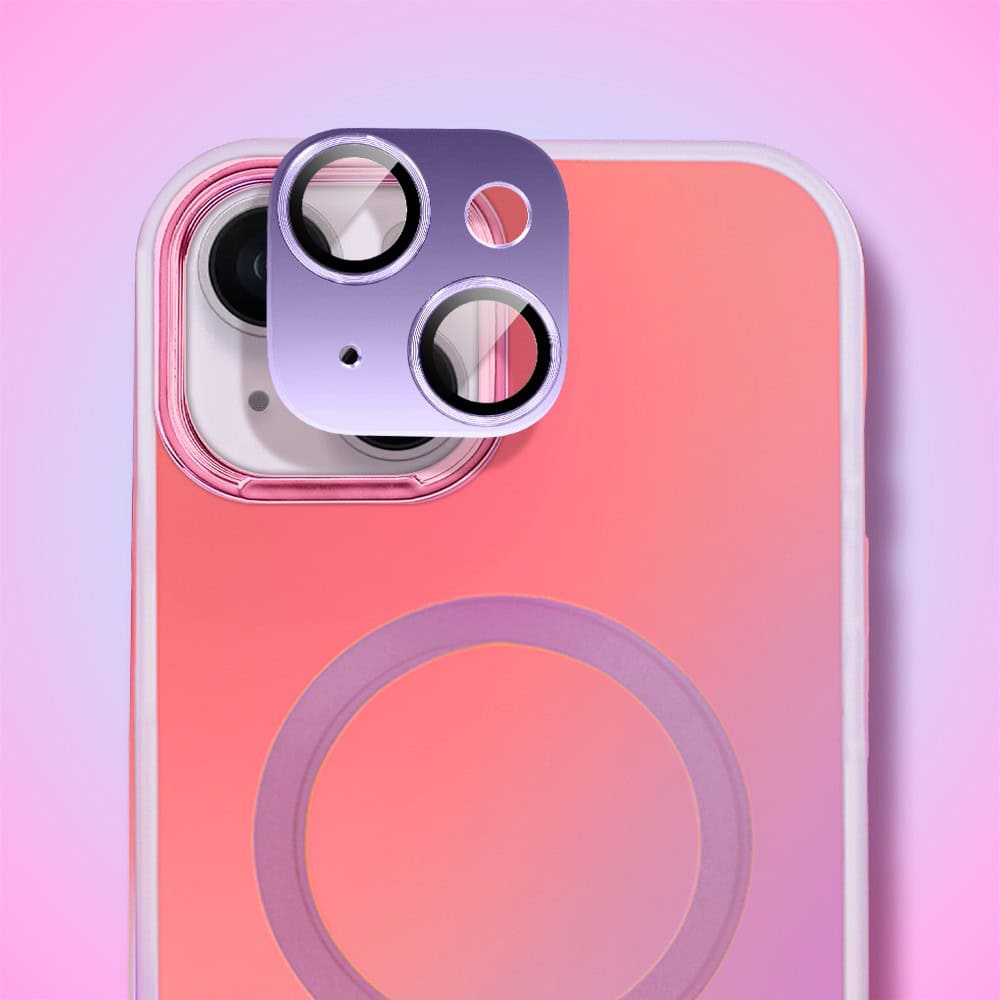 Etui do iPhone 14 MagSafe Miami Vibe, głęboki mieniący się kolor, różowe ombre (OUTLET)