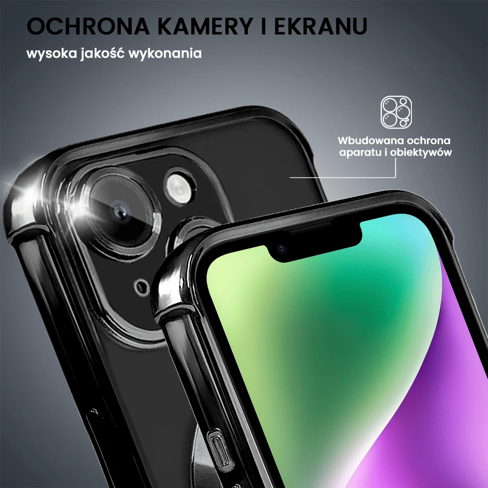 Etui do iPhone 14 Magsafe Luxury Anti-Shock Protect, czarne (OUTLET)