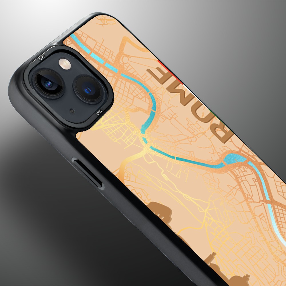 Etui do iPhone 14 Plus IBIZU DropGuard Matt z MagSafe, Mapy Świata, Rome