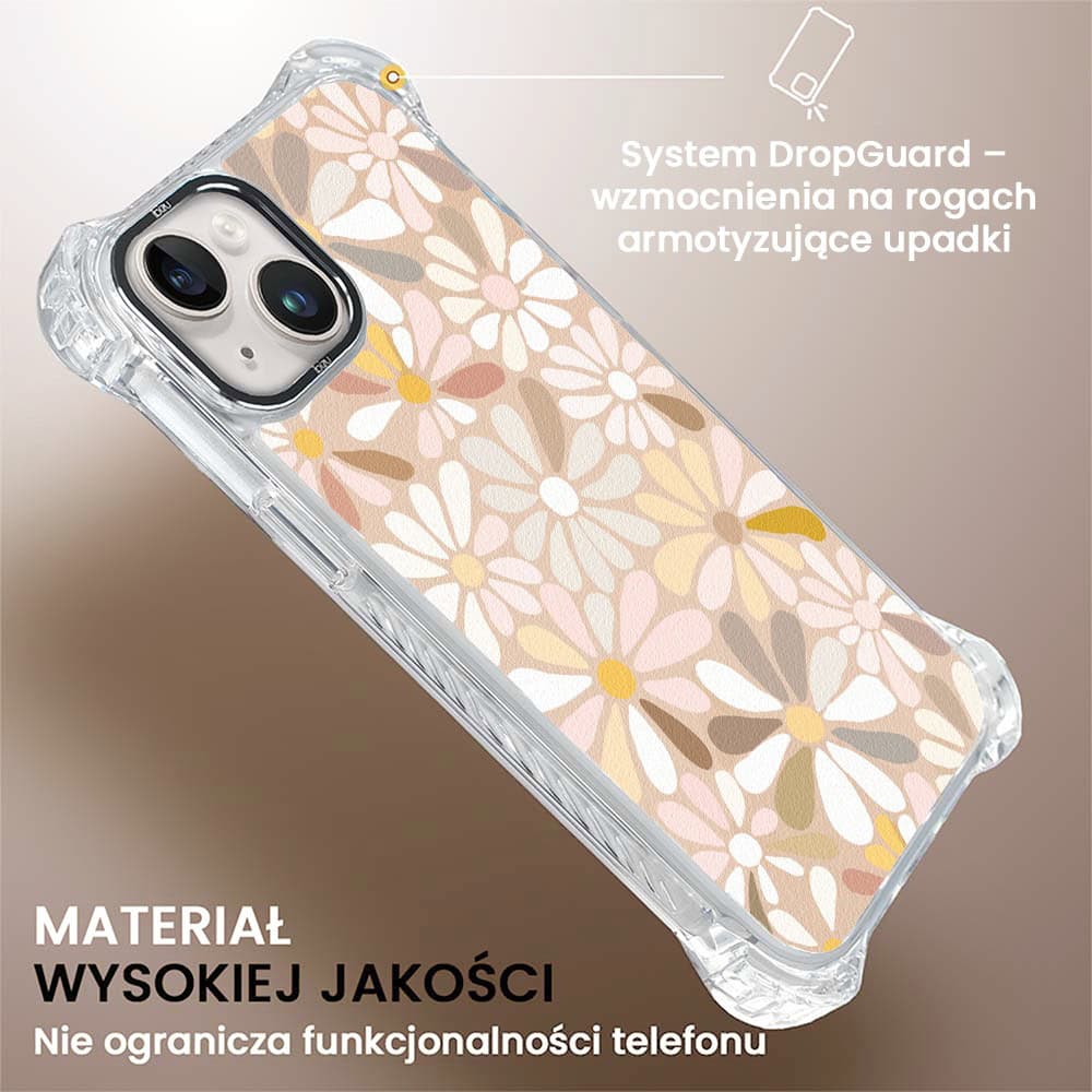Etui do iPhone 14 Plus, Ibizu DropGuard Ultra z MagSafe, Boho, Kwiaty vintage