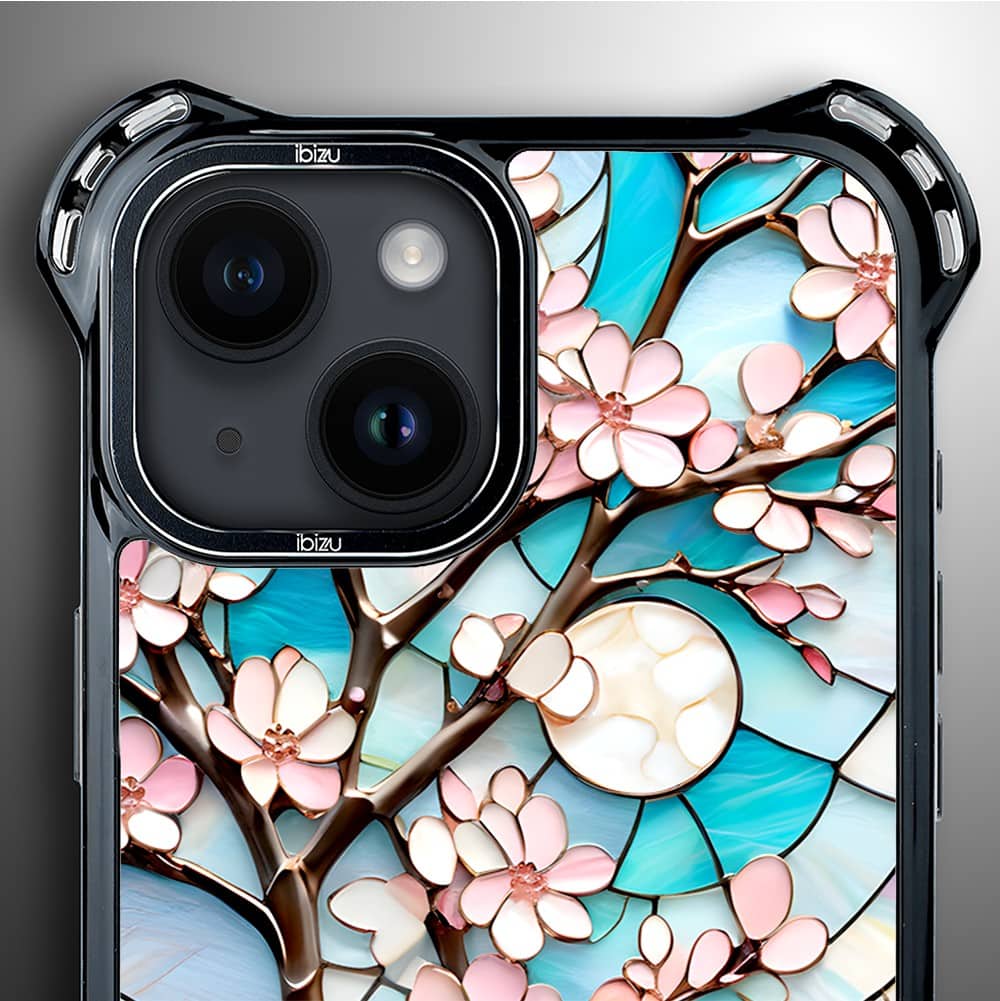 Etui do iPhone 14 Plus, Ibizu DropGuard Ultra z MagSafe, Barwy Szkła, Księżycowa Wiśnia