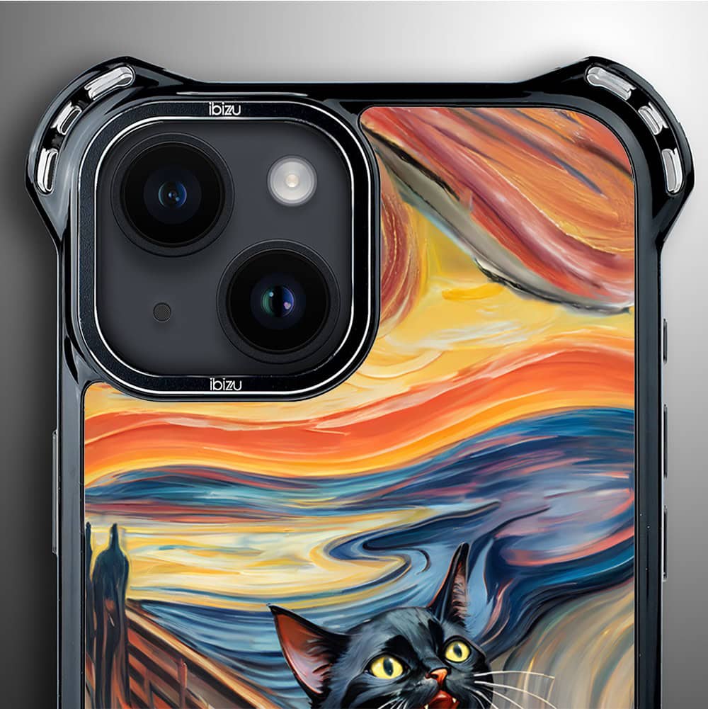 Etui do iPhone 14 Plus, Ibizu DropGuard Ultra z MagSafe, Edvard Munch, krzyk kota