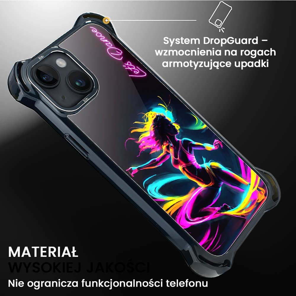 Etui do iPhone 14, Ibizu DropGuard Ultra z MagSafe, #ElectroMove, Taneczny rytm