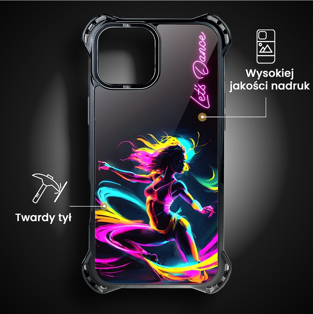 Etui do iPhone 14, Ibizu DropGuard Ultra z MagSafe, #ElectroMove, Taneczny rytm