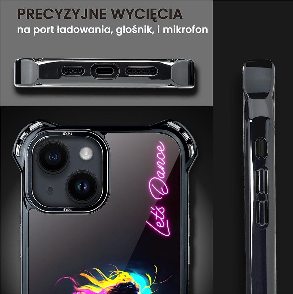 Etui do iPhone 14, Ibizu DropGuard Ultra z MagSafe, #ElectroMove, Taneczny rytm