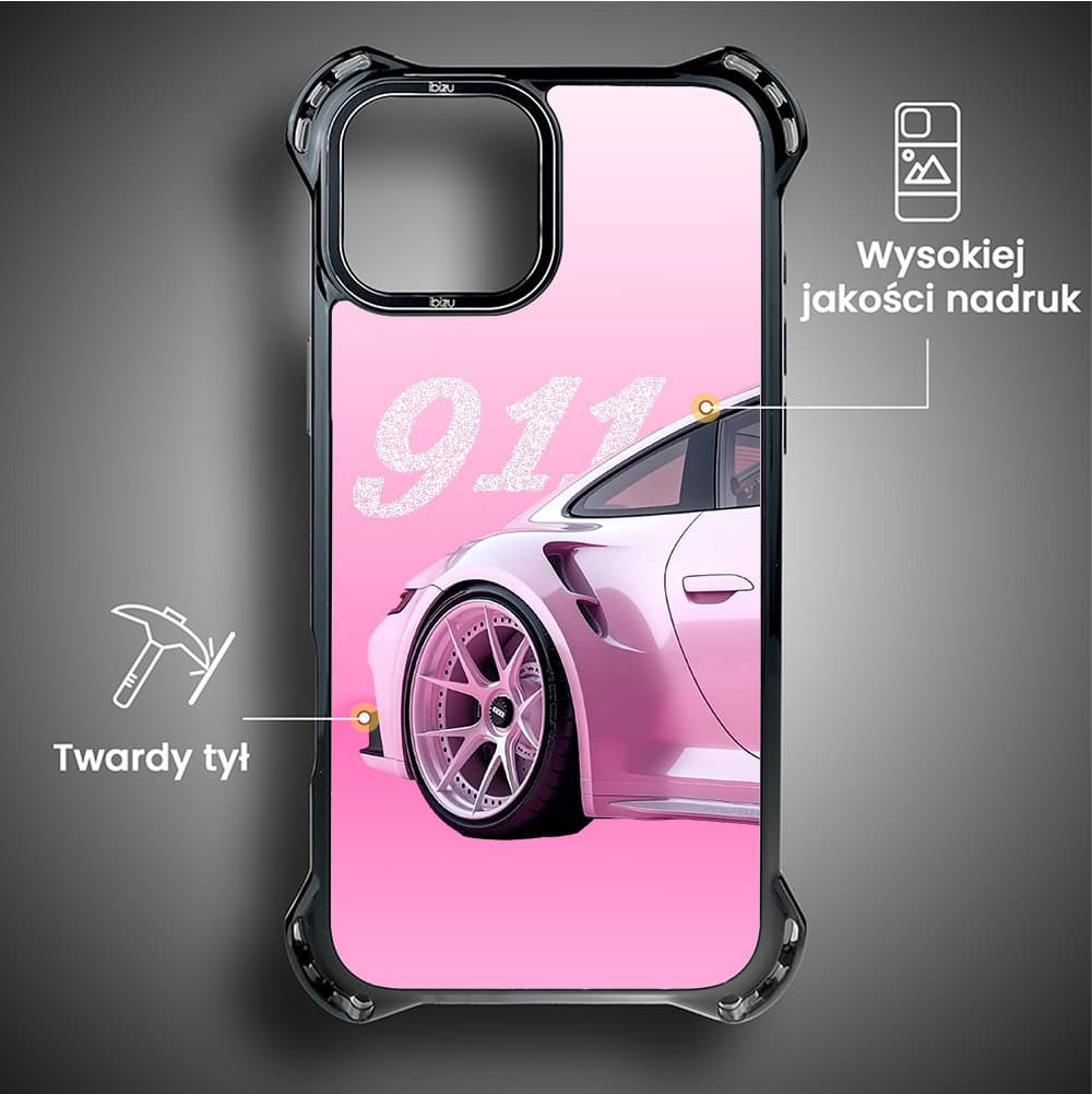 Etui do iPhone 14, Ibizu DropGuard Ultra z MagSafe, TechDrive, 911 różowe