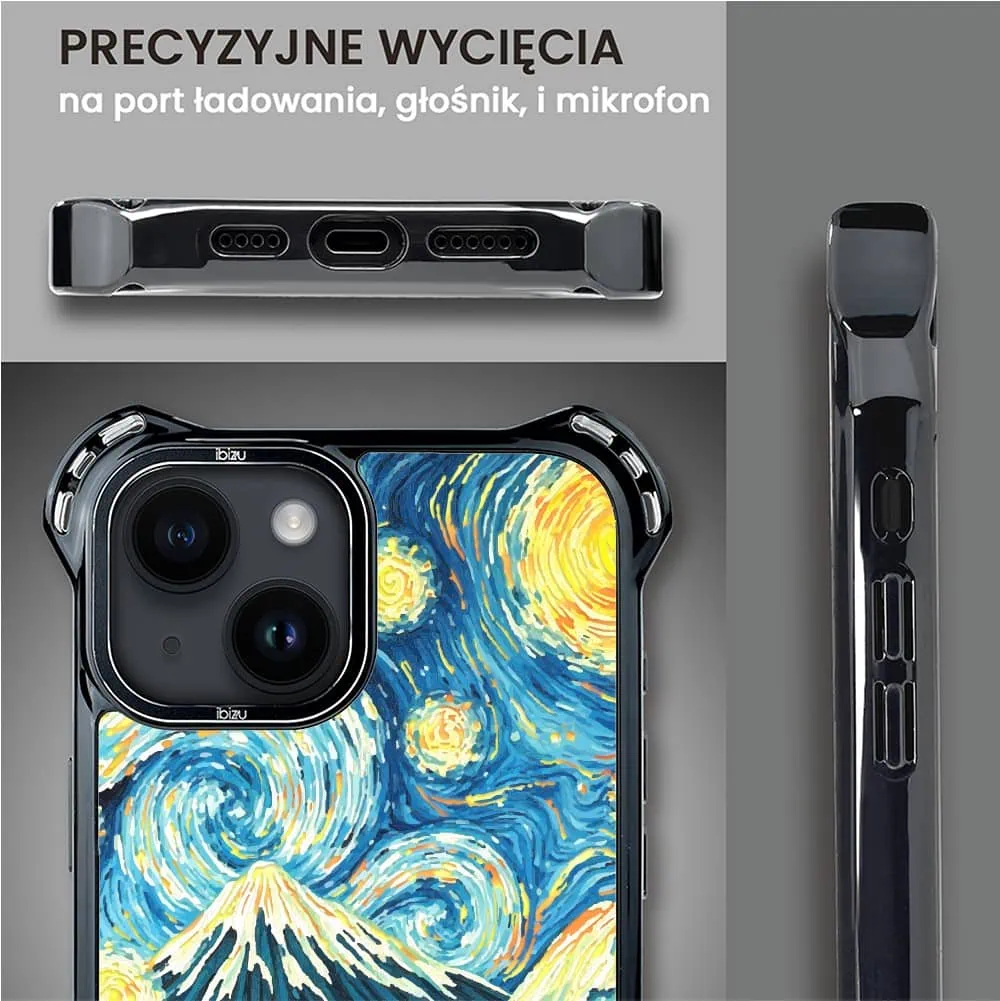 Etui do iPhone 14 Plus, Ibizu DropGuard Ultra z MagSafe, Van Gogh, gwieździsta noc