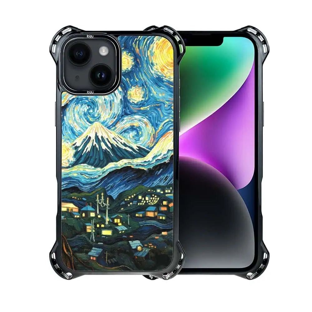 Etui do iPhone 14 Plus, Ibizu DropGuard Ultra z MagSafe, Van Gogh, gwieździsta noc