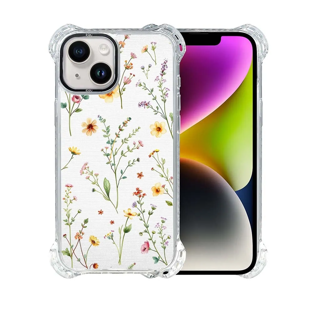 Etui do iPhone 14 Plus, Ibizu DropGuard Ultra z MagSafe, Pastel Bloom, Letni bukiet