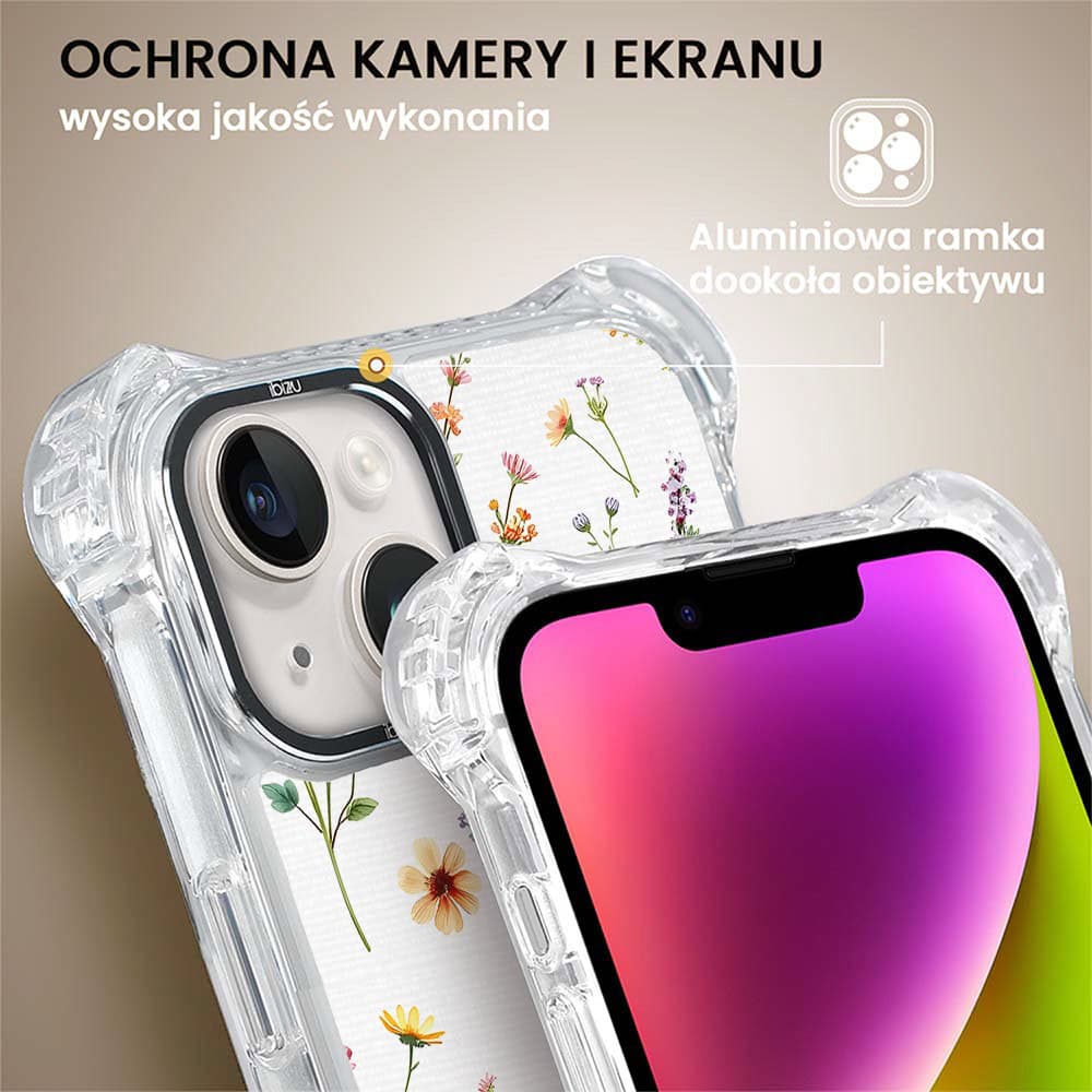 Etui do iPhone 14 Plus, Ibizu DropGuard Ultra z MagSafe, Pastel Bloom, Letni bukiet