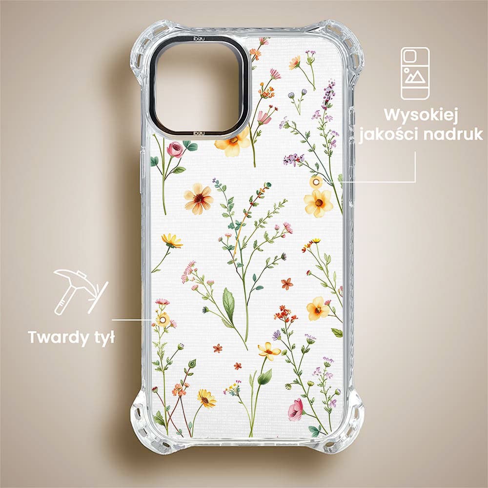Etui do iPhone 14 Plus, Ibizu DropGuard Ultra z MagSafe, Pastel Bloom, Letni bukiet