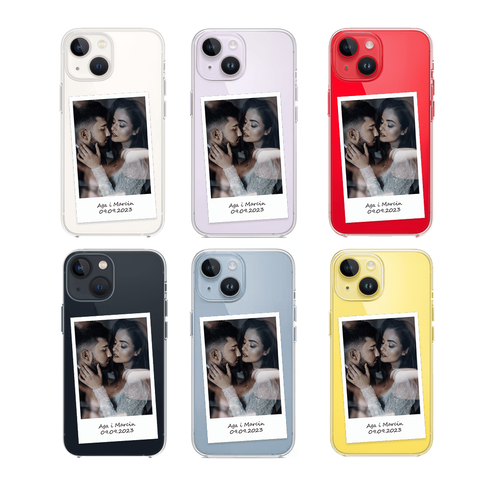 Etui do iPhone 14 Plus Polaroid z własnym zdjęciem, upominek na prezent