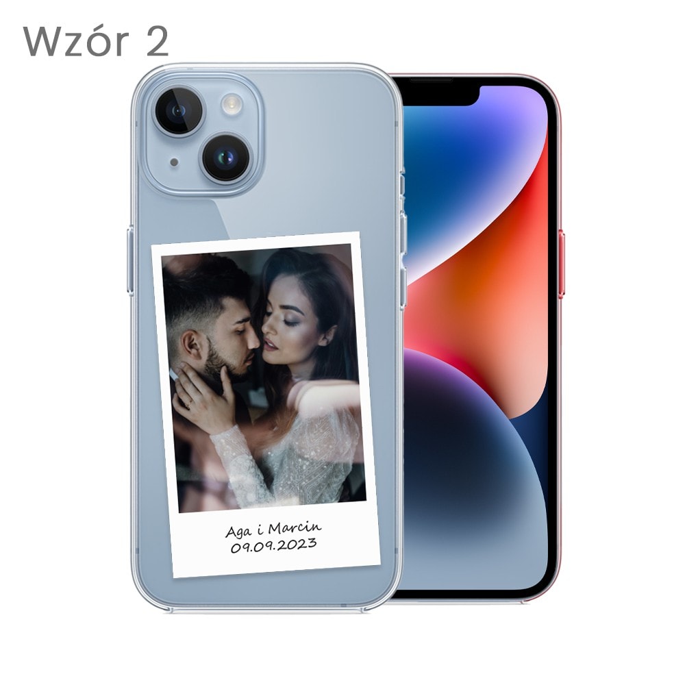 Etui do iPhone 14 Plus Polaroid z własnym zdjęciem, upominek na prezent