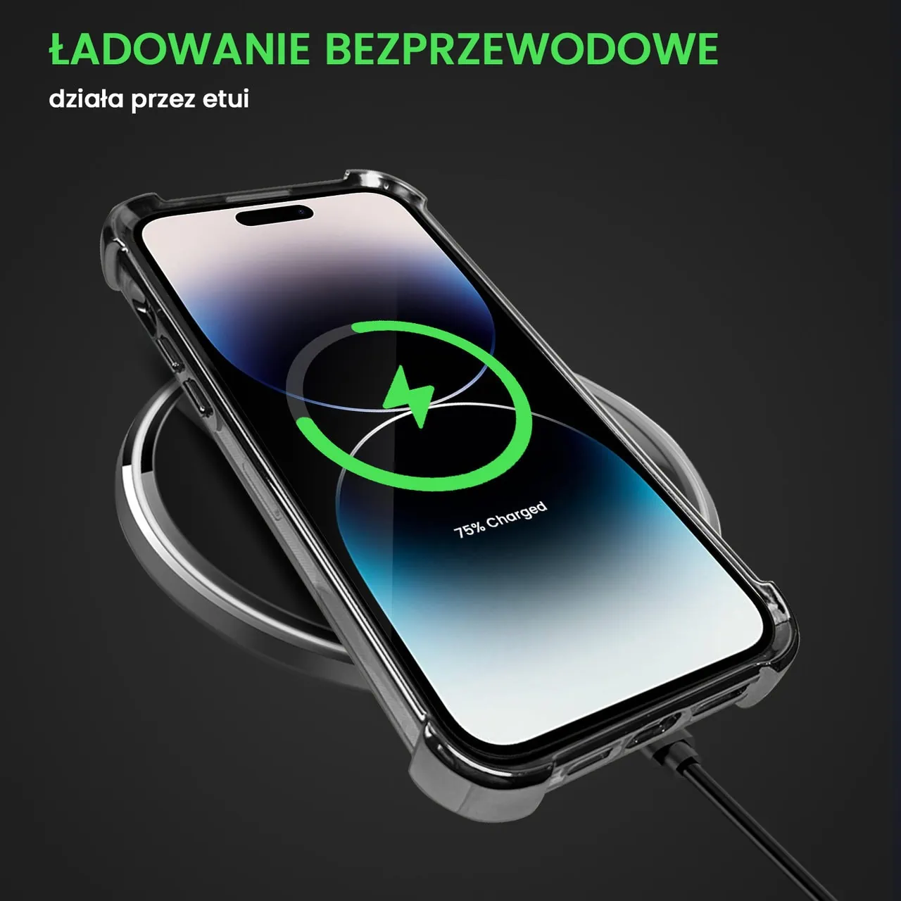 Etui do iPhone 14 Pro Max Hybrid Elegance Anti-Shock z poduszkami, czarne