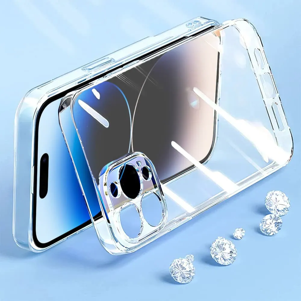 Etui do iPhone 14 Pro Crystal Cam, ochrona kamery, przeźroczyste