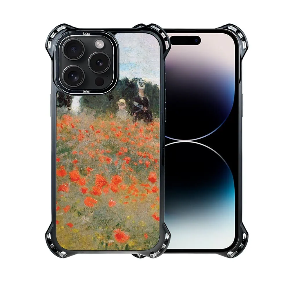 Etui do iPhone 14 Pro, Ibizu DropGuard Ultra z MagSafe, Claude Monet, pole maków