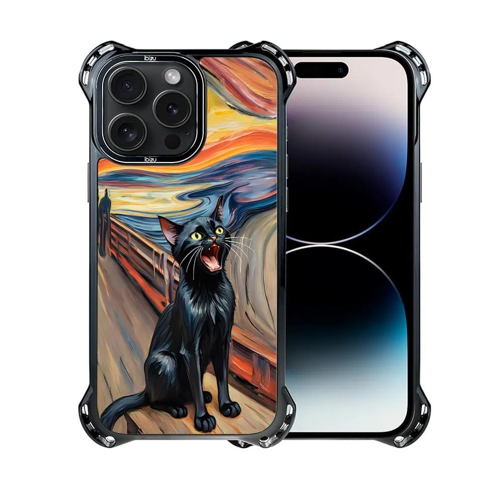 Etui do iPhone 14 Pro, Ibizu DropGuard Ultra z MagSafe, Edvard Munch, krzyk kota