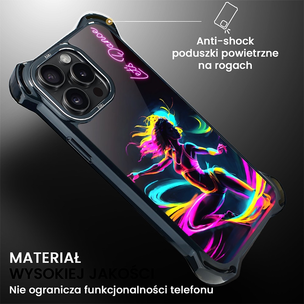Etui do iPhone 14 Pro, Ibizu DropGuard Ultra z MagSafe, #ElectroMove, Taneczny rytm