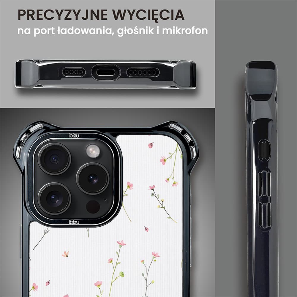 Etui do iPhone 14 Pro, Ibizu DropGuard Ultra z MagSafe, Pastel Bloom, Polna fantazja